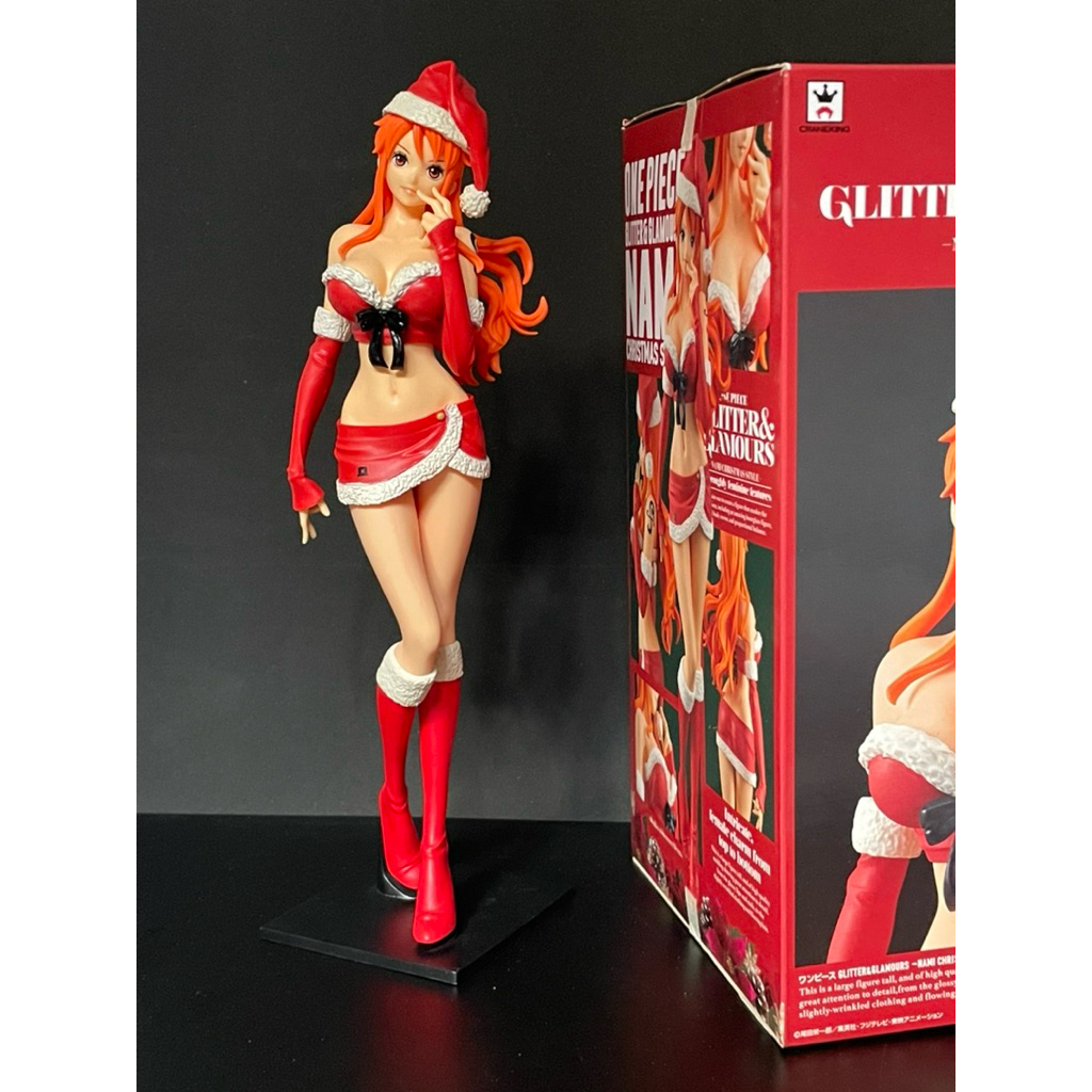 Figure One Piece Nami Glitter & Glamours Christmas Style Red (Banpresto) 25cm MIB