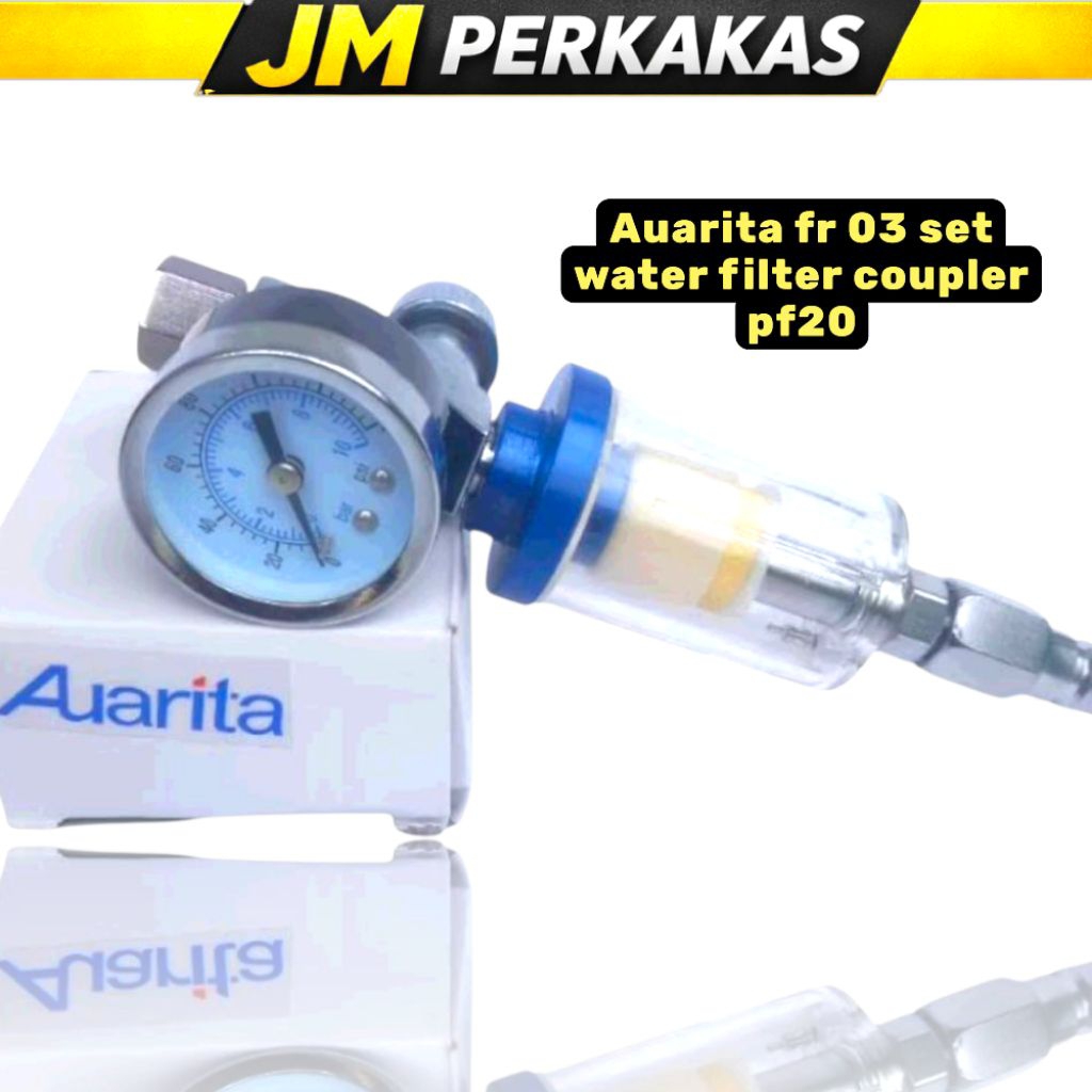 Air Regulator saparator plus manometer Auarita fr3 untuk spray gun