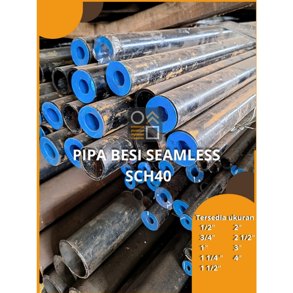 Besi Pipa Seamless SCH40 4"x6M ± 6,02MM
