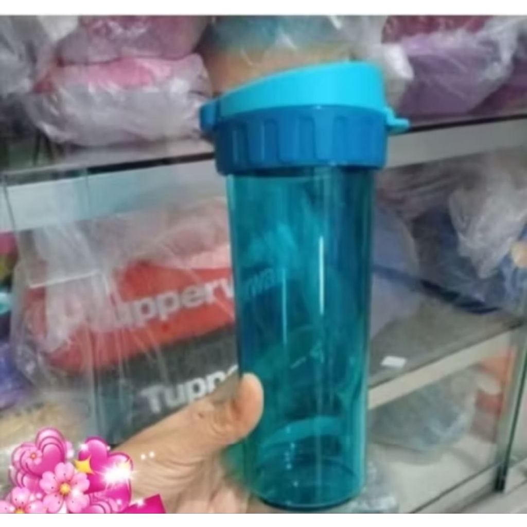 botol minum Crystal classy glam Biru 500ml (No tali botol) Limited Tupperware