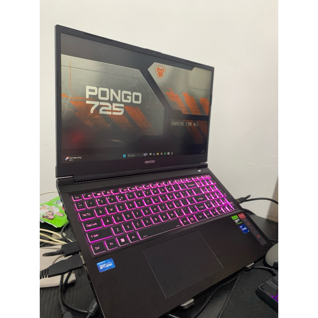 SECOND Axioo Pongo 725 | Intel Core I7-12650H | Rtx 2050 | 16gb Ram | 512Gb
