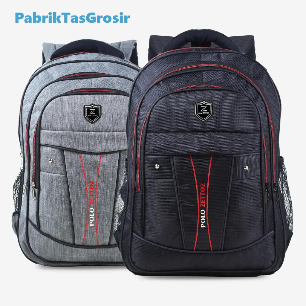 Tas Polo Pria Original Ransel Gendong Polo Bordir Tas Laptop Sekolah SMP SMA Backpack Punggung Pria 