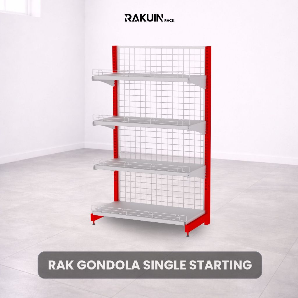 Rak Minimarket Satu Sisi (Pembuka) / Rak Supermarket dan Minimarket / Rak Gondola Single Starting / 