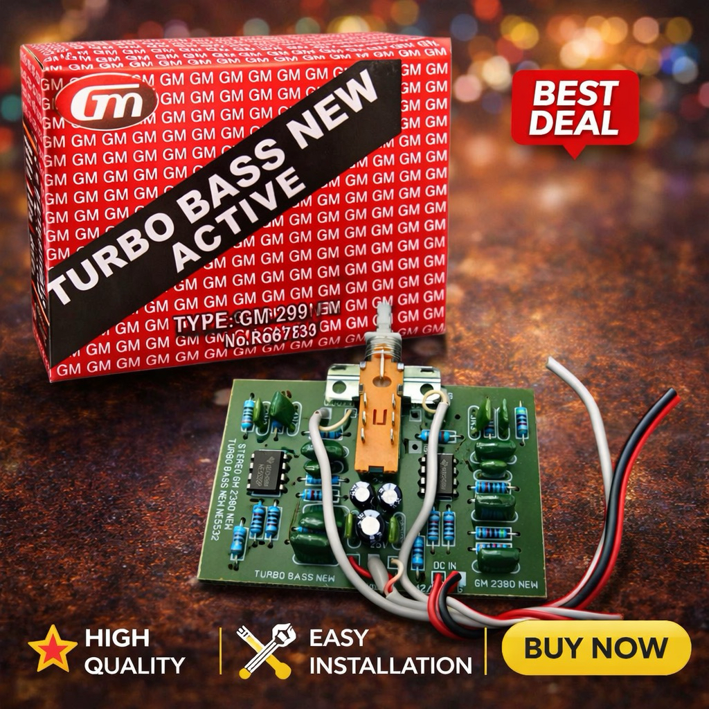 Turbo Bass New GM 2380 | Turbo Bass New Active Stereo GM