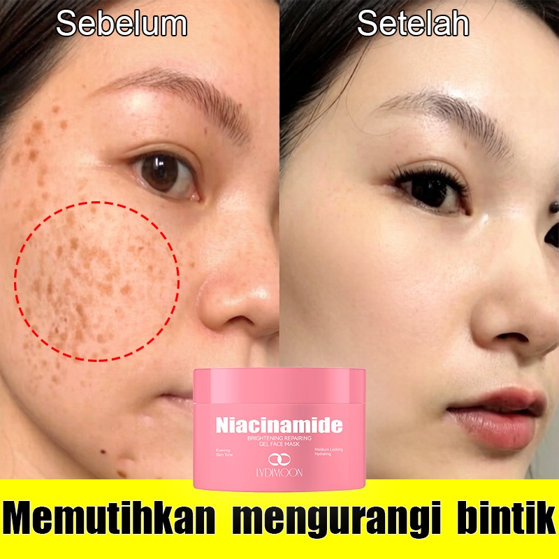 cream pemutih wajah  skinker pemutih wajah  Krim Pemutih Wajah Masker Gel Mencerahkan Kulit Memudark