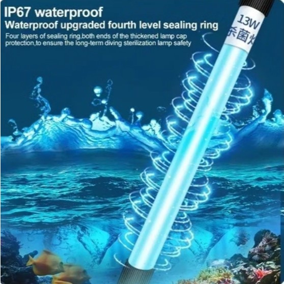 LAMPU UV AQUARIUM  5 WATT 7 WATT 9 WATT LAMPU UV KOLAM IKAN