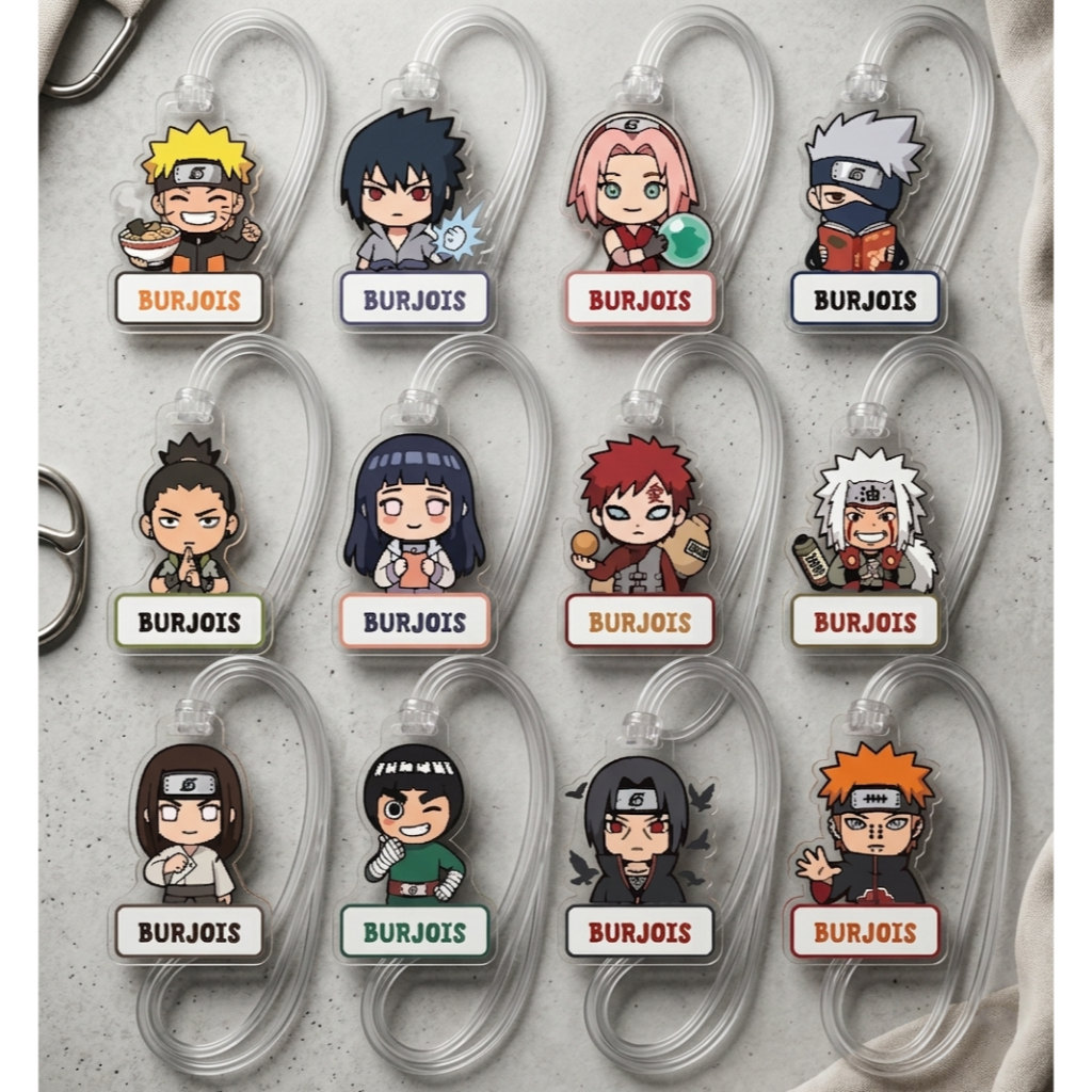 Bag Tag Naruto Custom Nama / Ganci Karakter Custom / Ganci Naruto