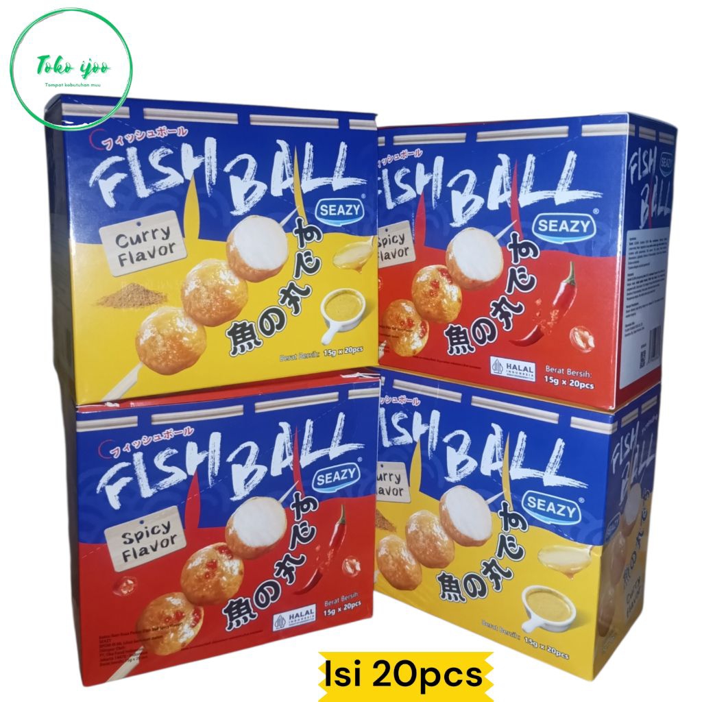 Fish Ball Rasa Spicy dan Curry, 20 Pcs per Box