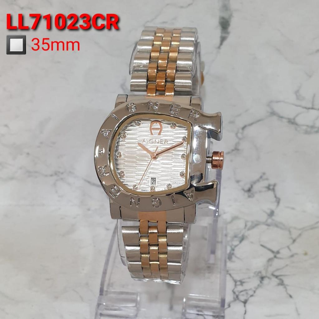Jam Tangan Wanita Aigner Rantai Besi