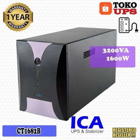 UPS ICA CT1682B 3200VA 1600W Kapasitas Besar Cocok PC Gaming