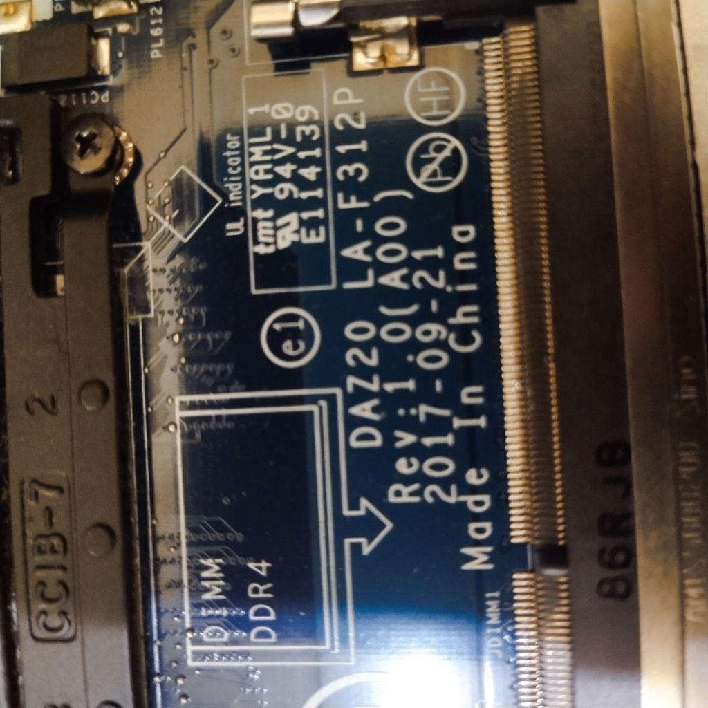 Mainboard Dell 7390 Core i5 gen 7 normal tested