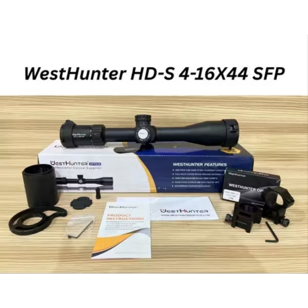 TELESKOP WESTHUNTER HD-S 4-16X44SFP TERBARU