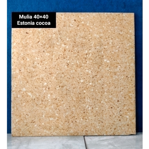KERAMIK LANTAI CARPORT 40X40 ESTONIA COCOA