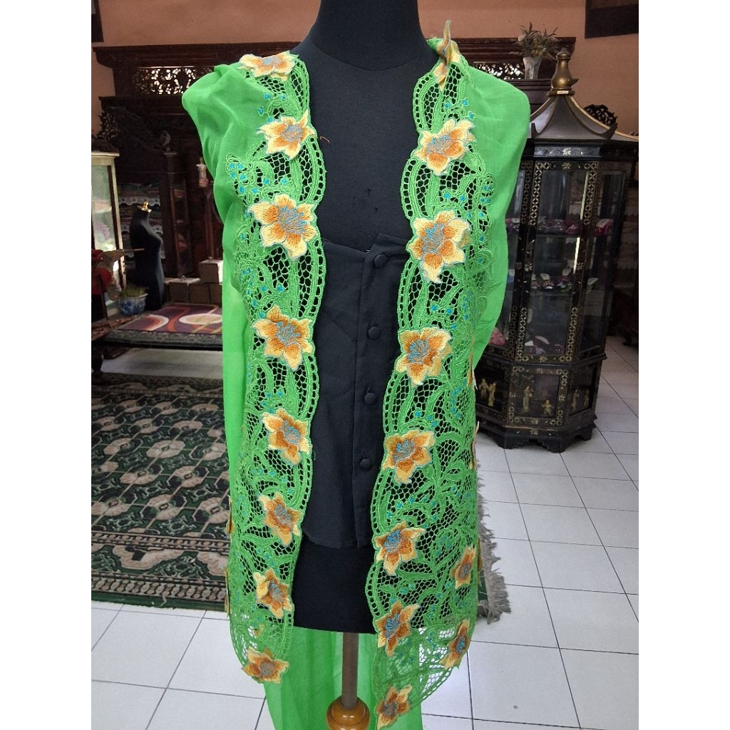 Bahan Kebaya Bordir/Bahan Kebaya Bordir Encim/Bahan Kebaya Encim/Bahan Kebaya Bordir Panjang/Bahan K