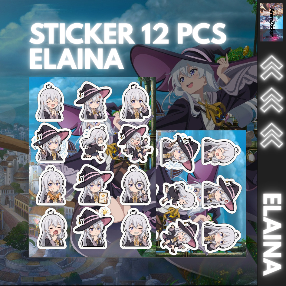 12 PCS STICKER "ELAINA" ANTI AIR
