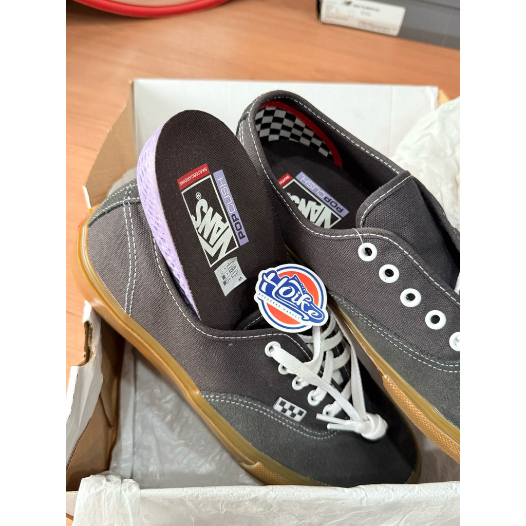 (Original Resmi Malay) Vans Authentic Skate Pro Black Gum Murah