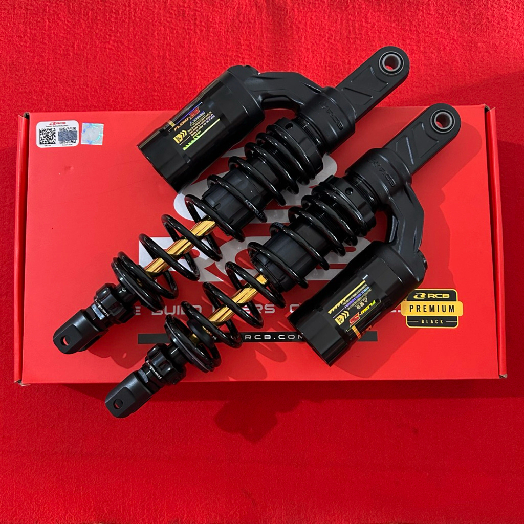 Shockbreaker Shock Belakang RCB RACING BOY Flow S Pcx 160 Black Series