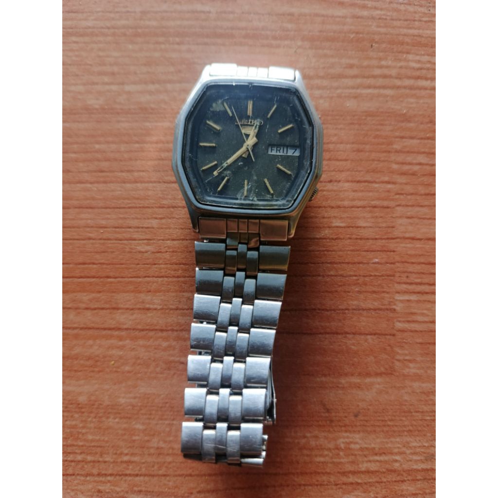 jam tangan otomatis seiko antiq jadul normal