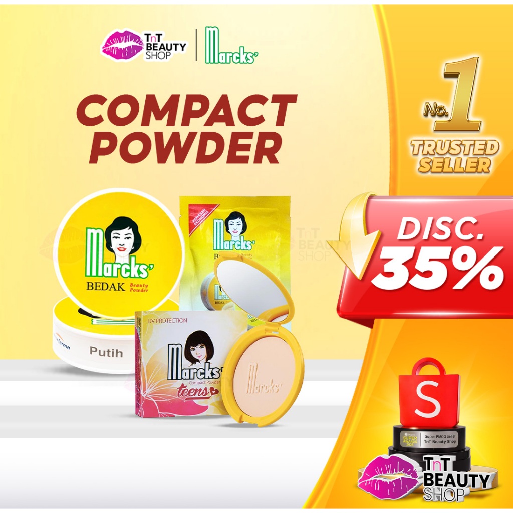 Marcks Bedak Tabur - Teens Bedak Padat - Loose Powder - Compact - Beauty Powder | Tnt beauty shop
