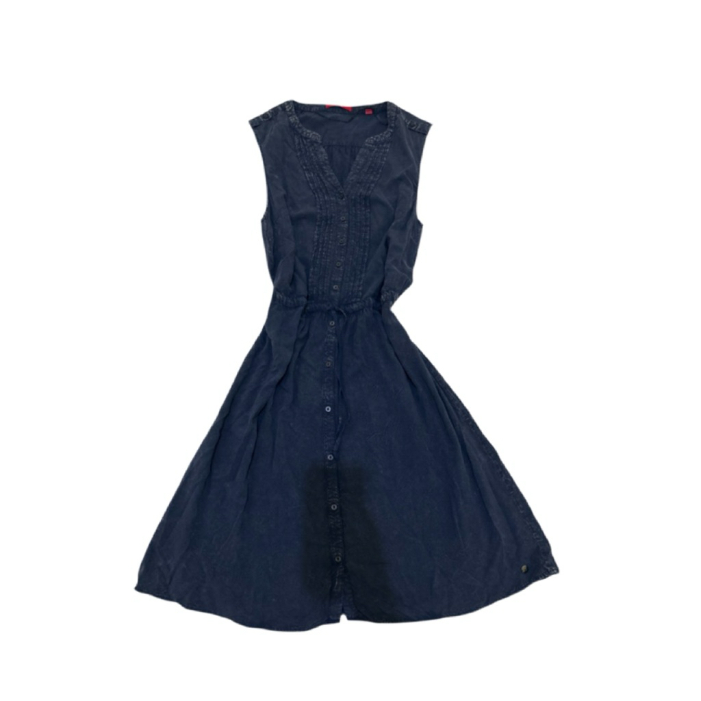 Preloved S Oliver Jeans Midi Dress Uk S-L LD 84 P 91