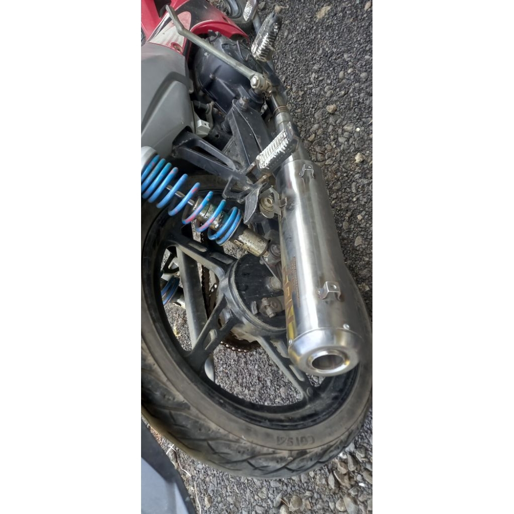 knalpot standar racing  Jupiter z Burhan Z1 Vega R new lama  ngebas adem standar racing