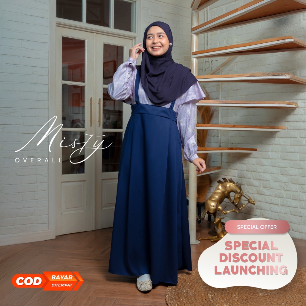 PRE-ORDER JILBRAVE Misty Overall Gamis Motif TENCEL™ Premium