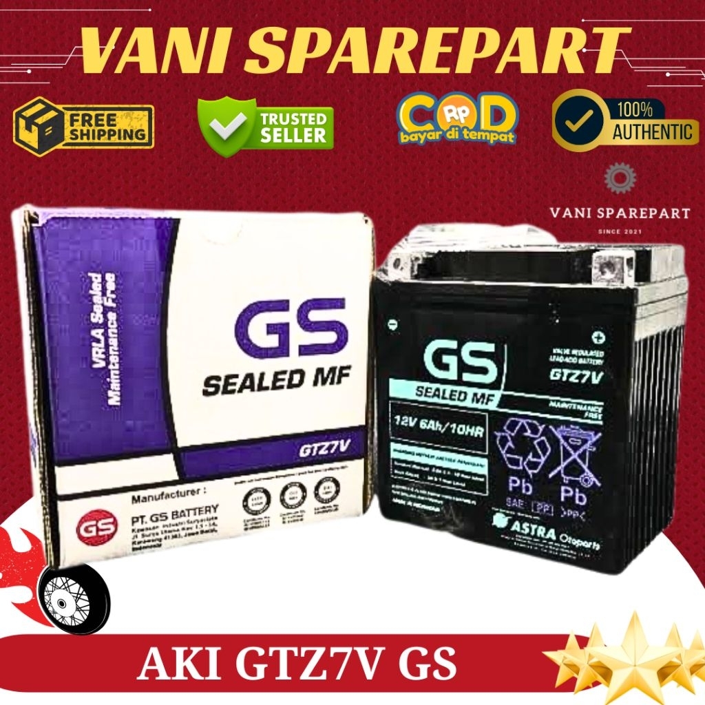 AKI GTZ7V GS N MAX 155 AEROX 155 LEXI ORIGINAL GS