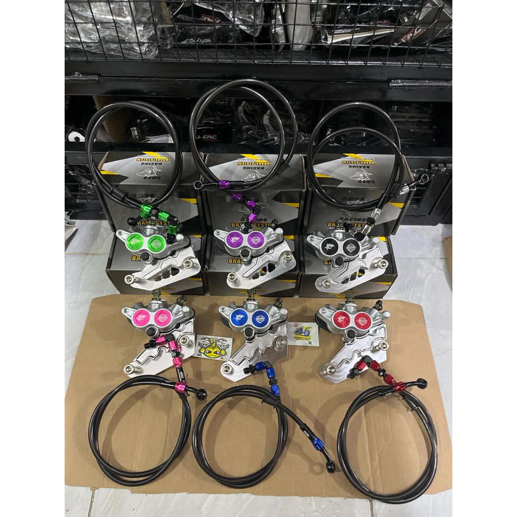 PAKET KALIPER BD98 BREKET JUPITER MX JUPITER ROBOT Z1 VEGA ZR + SELANG REM DEPAN