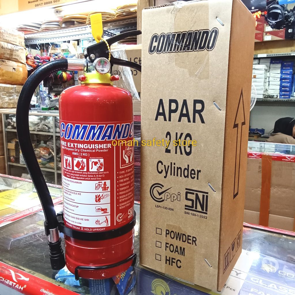 APAR PEMADAM POWDER COMMANDO 2Kg SNI PORTABLE