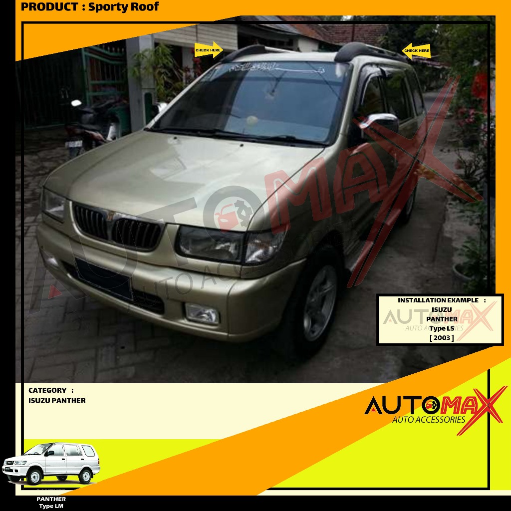 SPORTY ROOF / ROOF RAIL SPORTY DAITONY NEW PANTHER 2000 UP