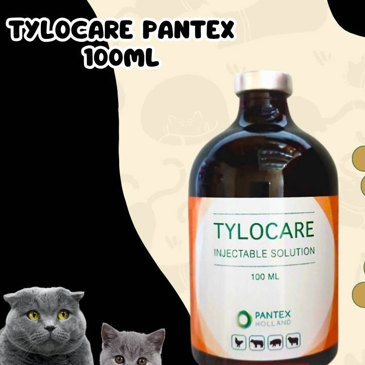 Tylocare Injeksi 100ml - Tylosin 200 mg - Untuk Hewan Sakit PNEUMONIA