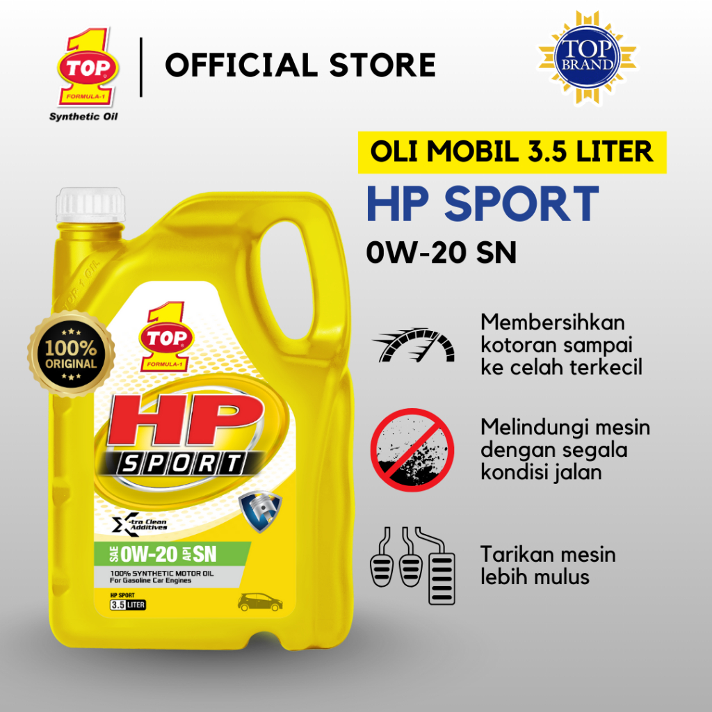 TOP 1 Oli Mobil HP SPORT 0W-20 - 3,5 L