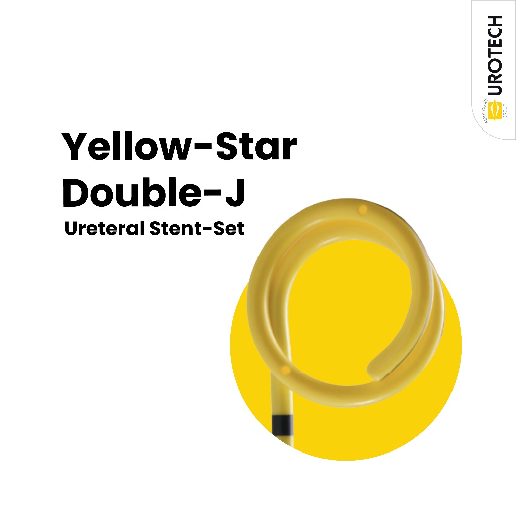 Yellow-Star Double Coil Flexible length / YELLOW-STAR Double-J Ureteral Stent-Set Treated with PC, f