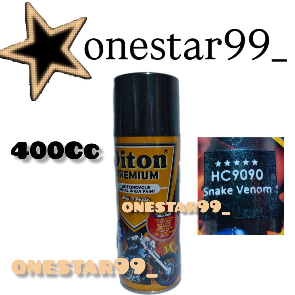 Pilok Pylox Cat Diton Premium Snake Venom 9090 Hijau Tua Metalik HC9090 Warna Special Harley 400CC