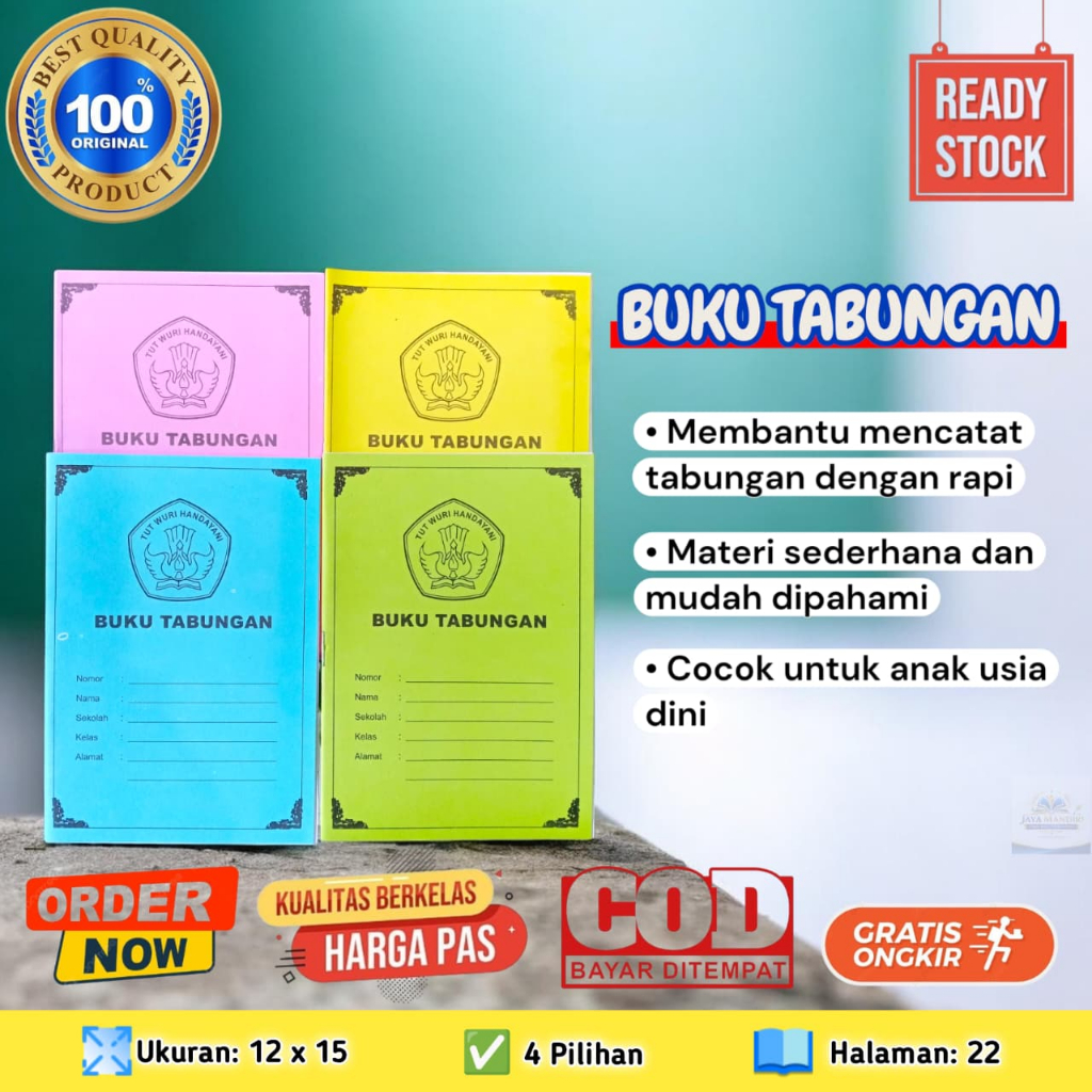 Buku Tabungan anak lucu tabungan anak sekolah