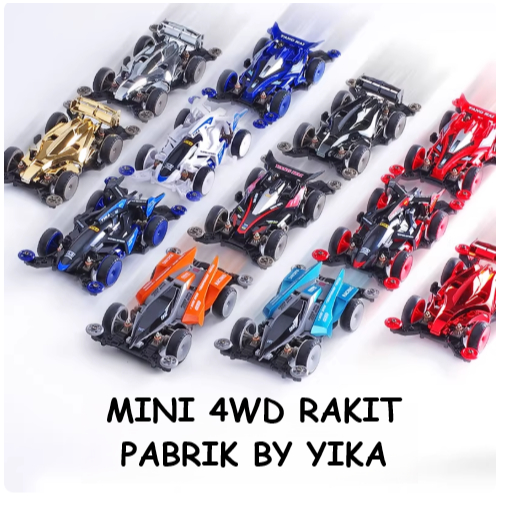 Mobil Mainan Rep, Tamiya Mini 4wd Merk Yika Rakit Pabrik Model  Dyna Hawk Shooting Proud Star Avante