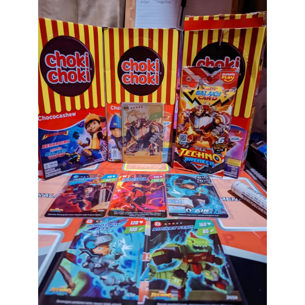 Kartu Koleksi Boboiboy Monsta Galaxy SR Mecha gentar