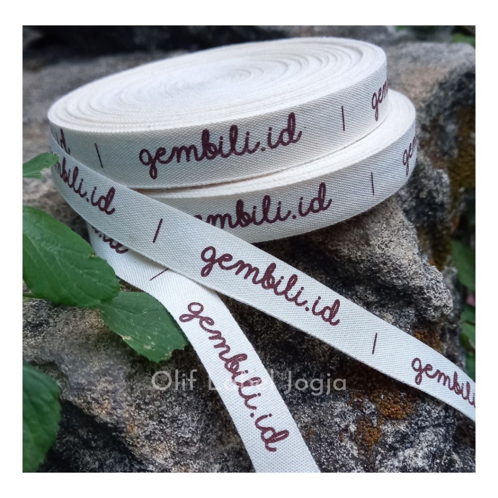 LABEL KATUN / LABEL MERK 1.3cm