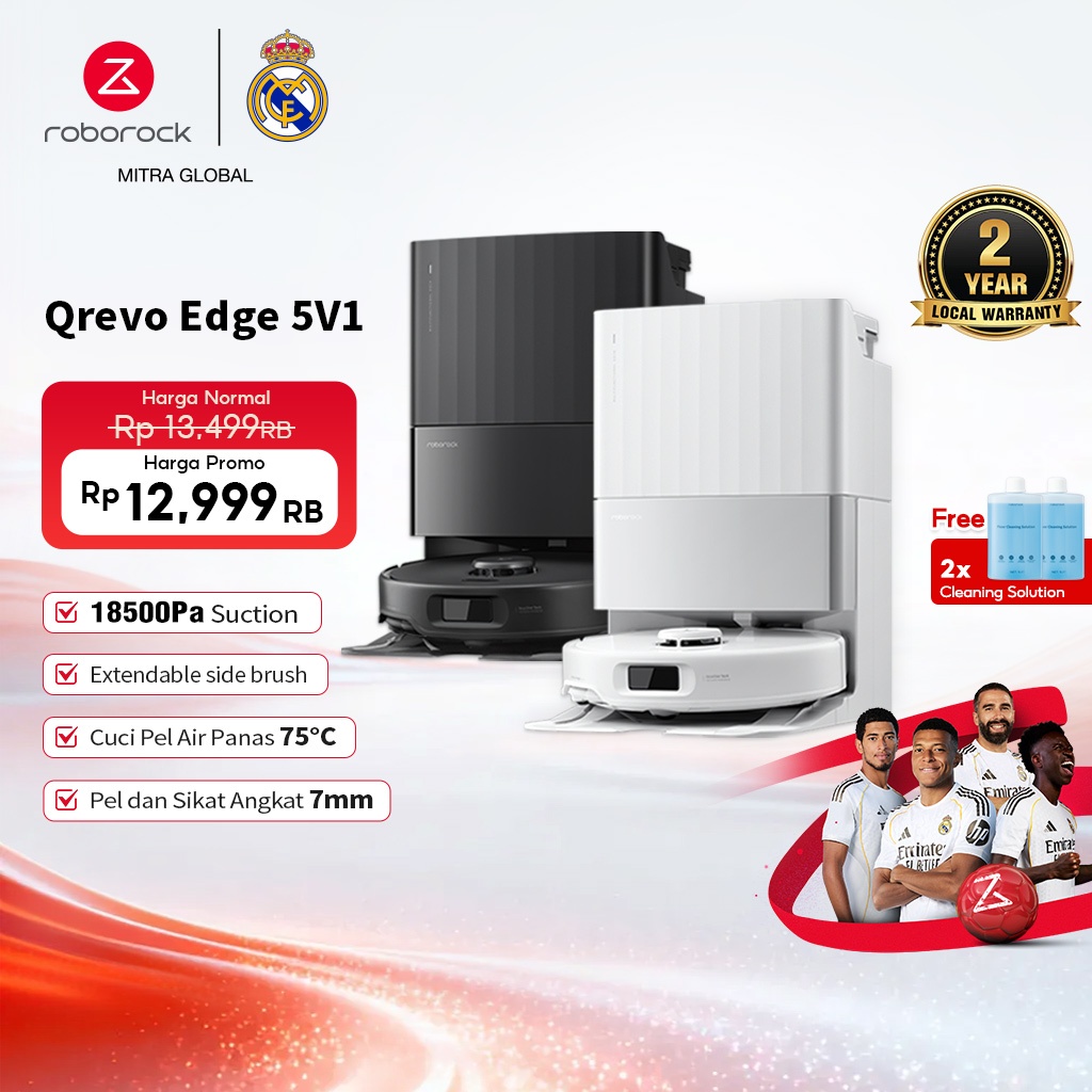 Roborock Qrevo - Robot Vacuum and Mop dengan Multifunctional Dock