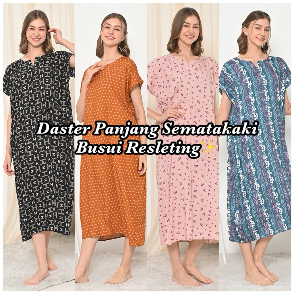 Daster Busui Resleting Habel Sematakaki