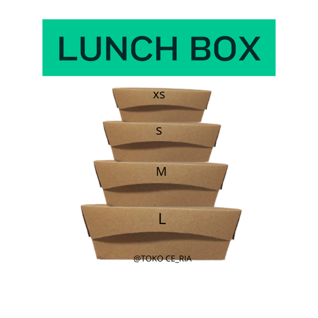 Paper Lunch Box Coklat / Kotak Makan Kertas