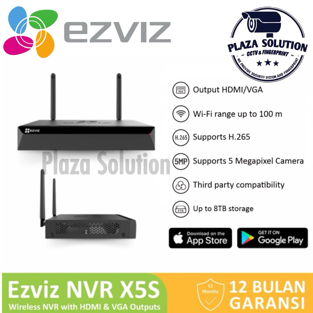 NVR Wireless Ezviz X5S 8CHannel