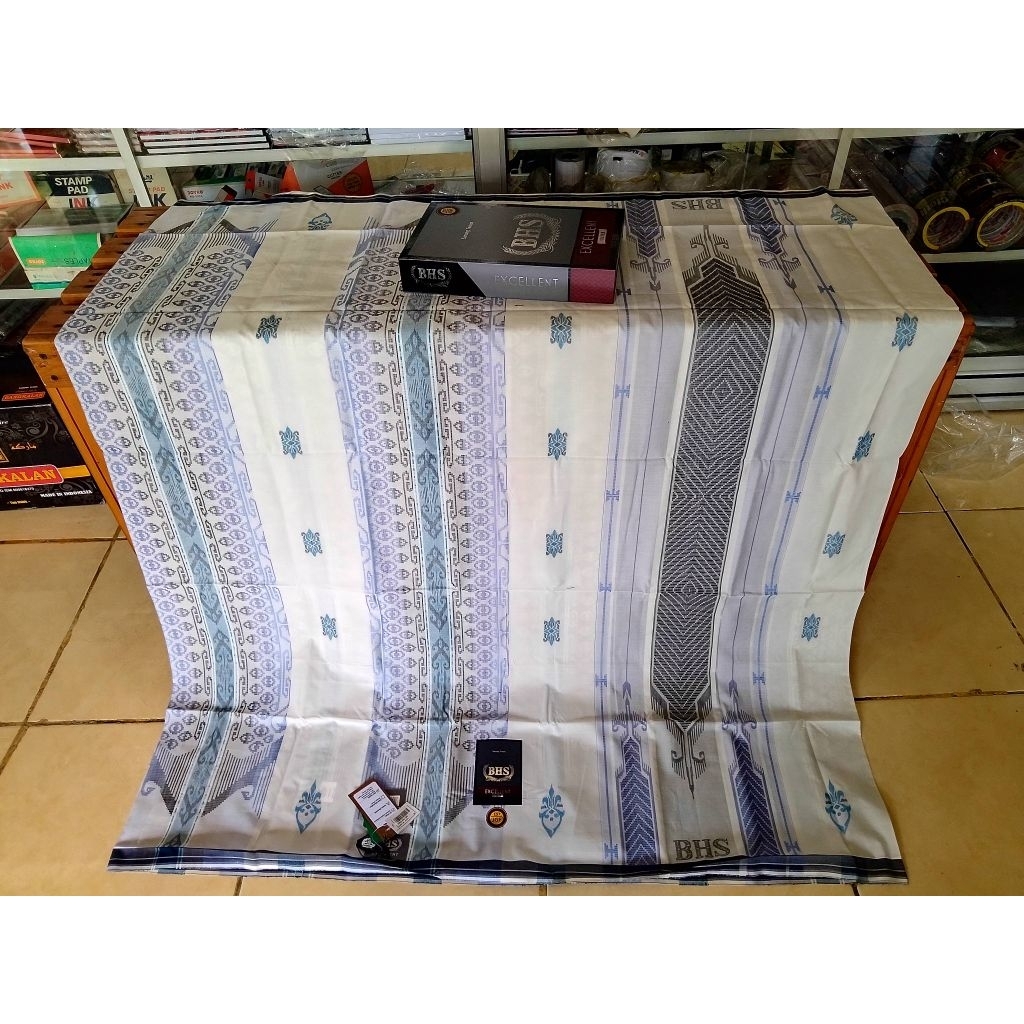 SARUNG BHS EXCELLENT SILVER WARNA PUTIH MURAH BISA COD