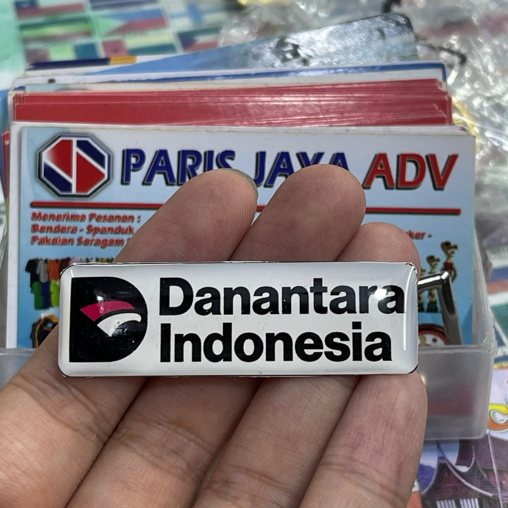 Pin Danantara Indonesia stainles dilapis resin magnet