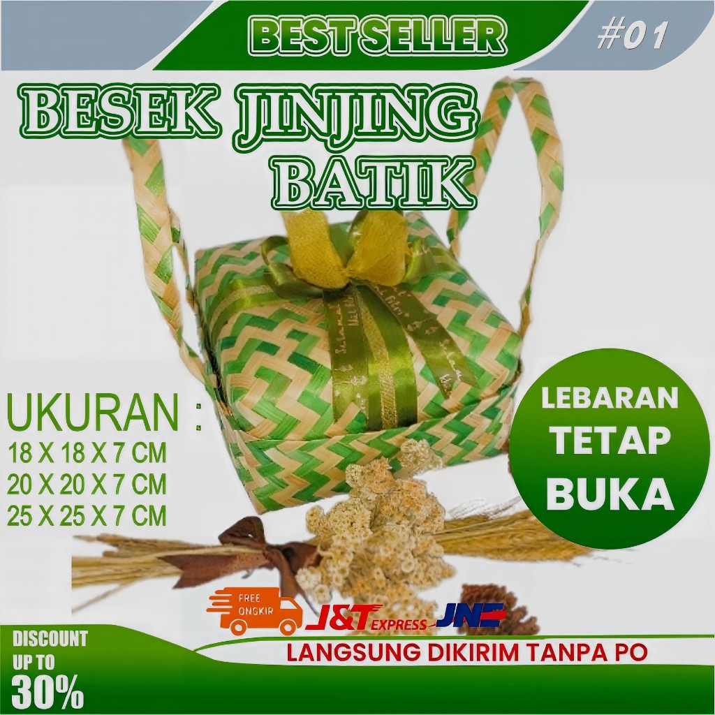 BESEK BAMBU JINJING MODERN | BESEK WADAH MAKANAN PREMIUM | BESEK HAMPERS