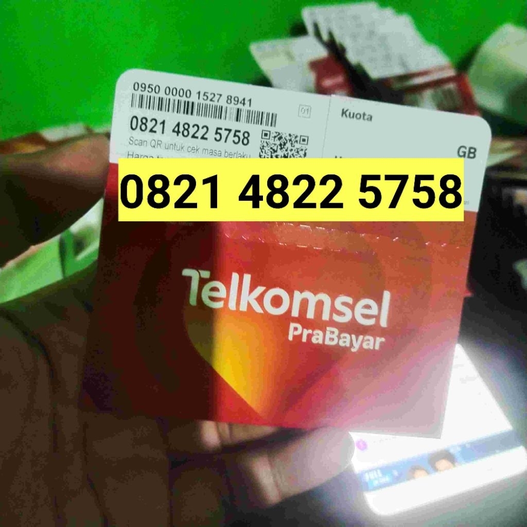 Kartu Perdana Telkomsel Nomor Cantik Simpati 5758 Maju Mapan