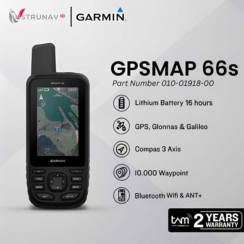 Garmin GPSMAP 66s Handheld GPS Multi-band Satelit Navigator - 100% Original