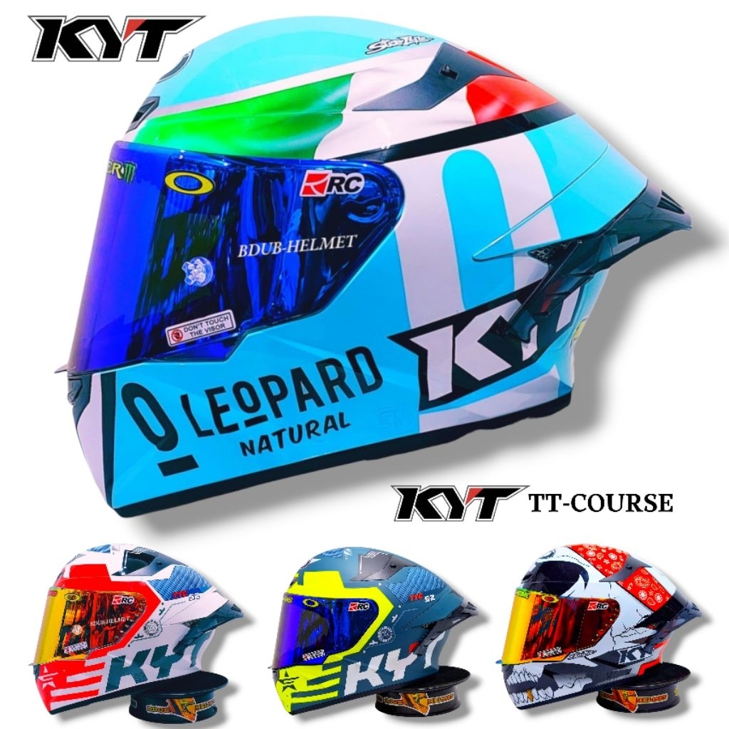 Helm KYT TT Course Dalla porta Paket ganteng spoiler 3D Original KYT