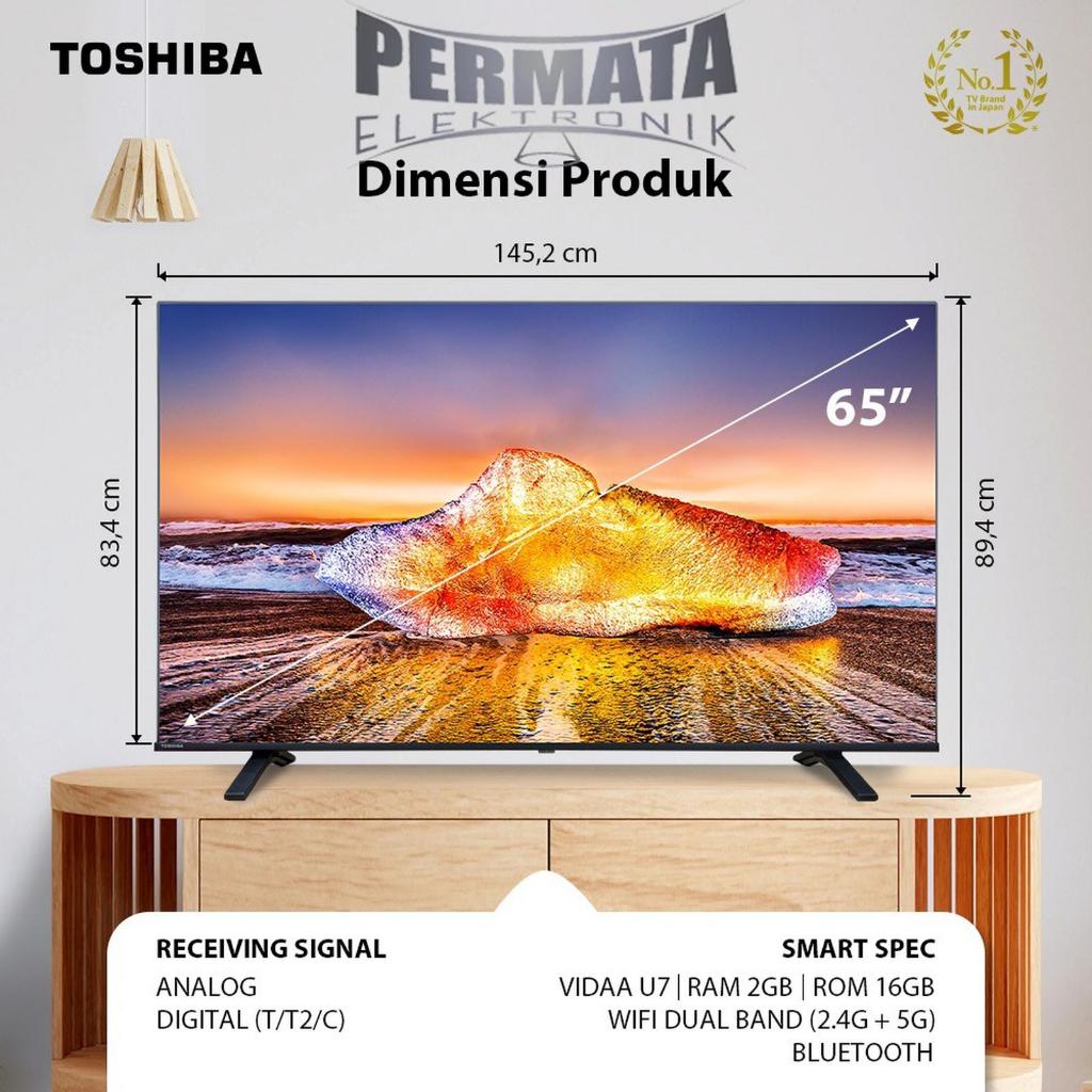 TOSHIBA aTV 65" 4K Smart TV - Dolby Vision Atmos 65E330MP
