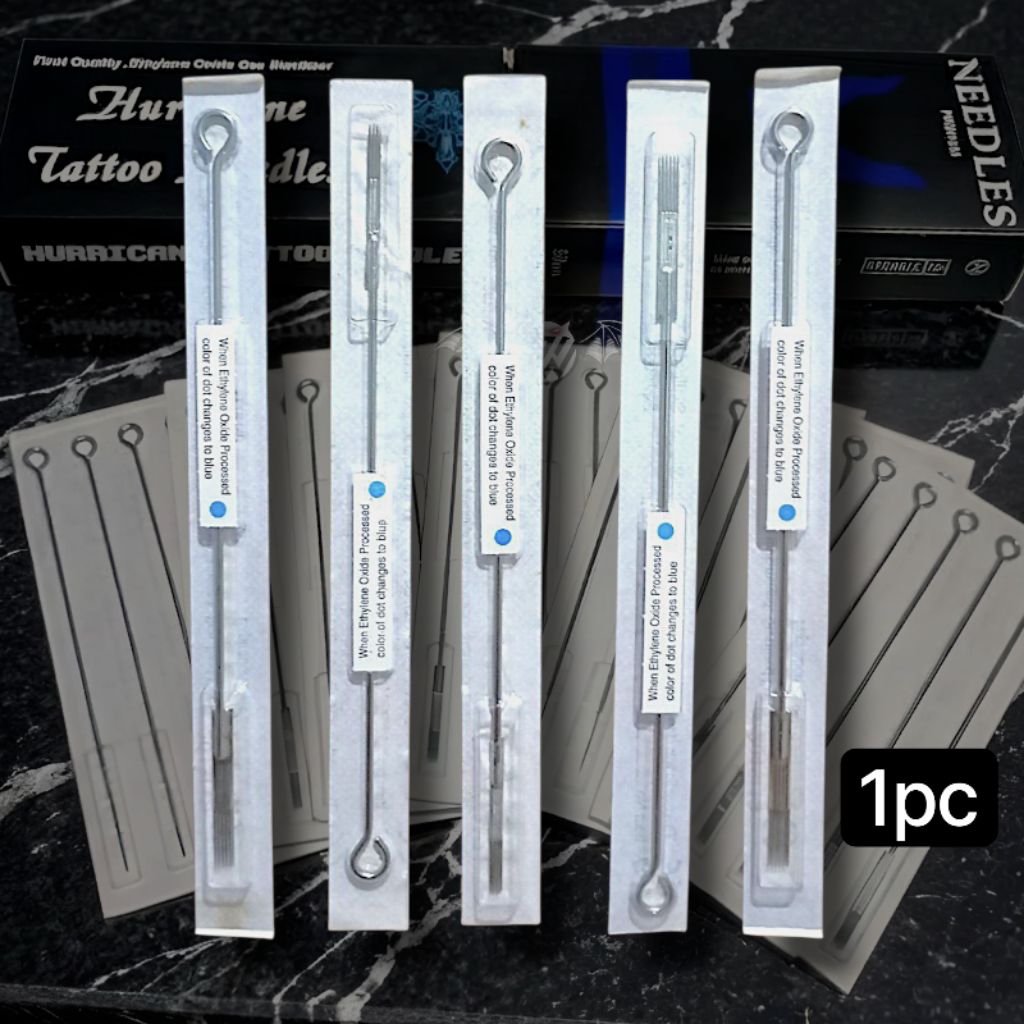 jarum tato coil sterile safety segel pabrik 1pcs / 1biji RL/RS/RM/M1 3,5,7,9,11,13,15 TATTOO NEEDLE 